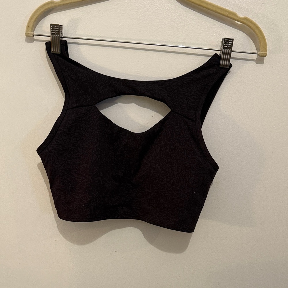 lululemon athletica Black Cutout Sports Bralette